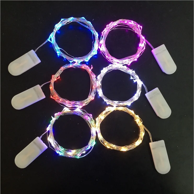 
Fairy String Lights 1m 10leds/2m 20leds/3m 30leds Cr2032 Battery Operated Micro Mini Led Starry Lights String For Wedding 