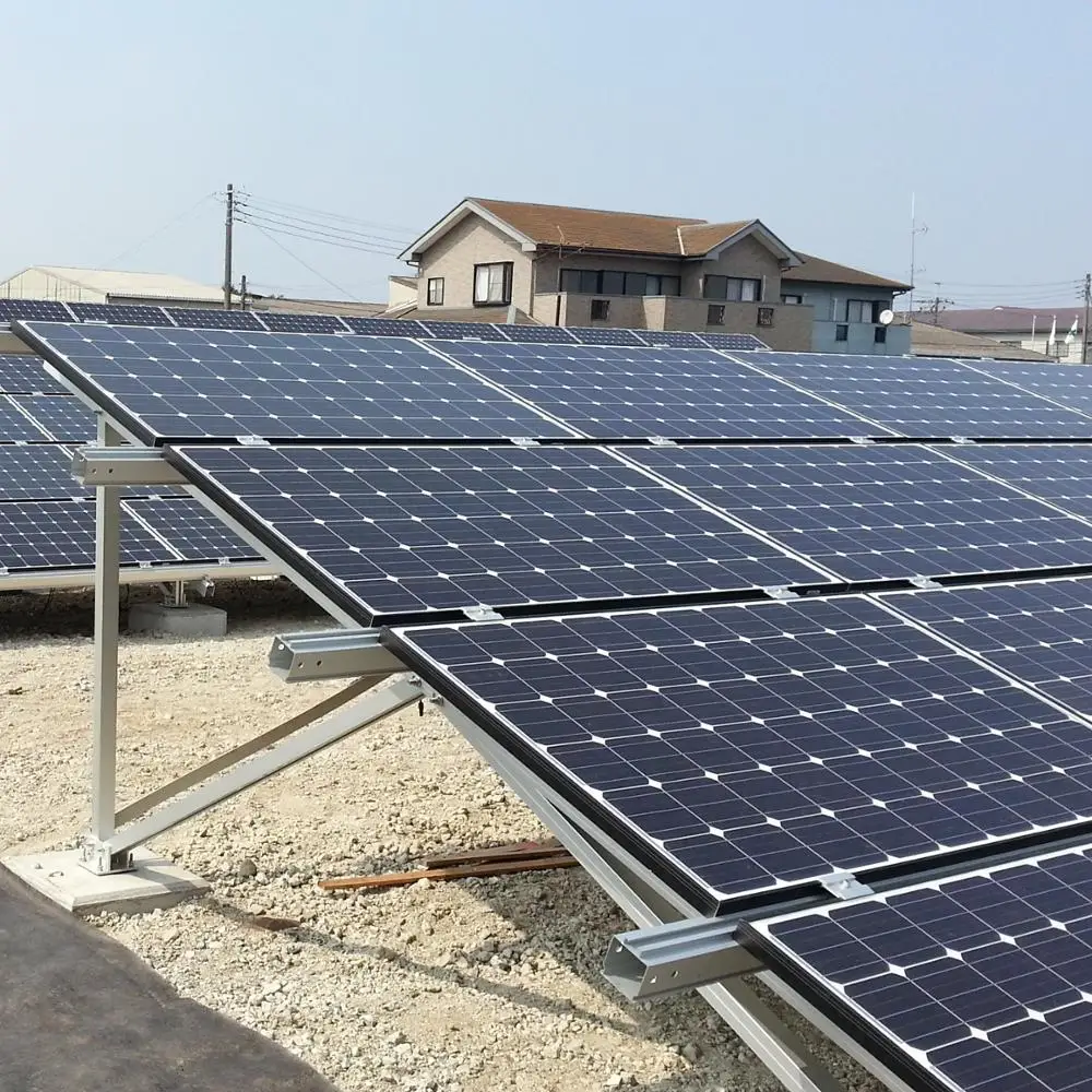 Solar Power Plant , Aluminum Solar Panel Mounting Bracket , Ground Solar Mounting Systems PV Solar Ground Mounting Structures
