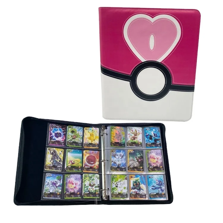 2023 Trading Card Binder Fit 360 Cards, Zipper Card Album 9 Pockets Each pages 20 pages File Folder With 3 Ring Binder