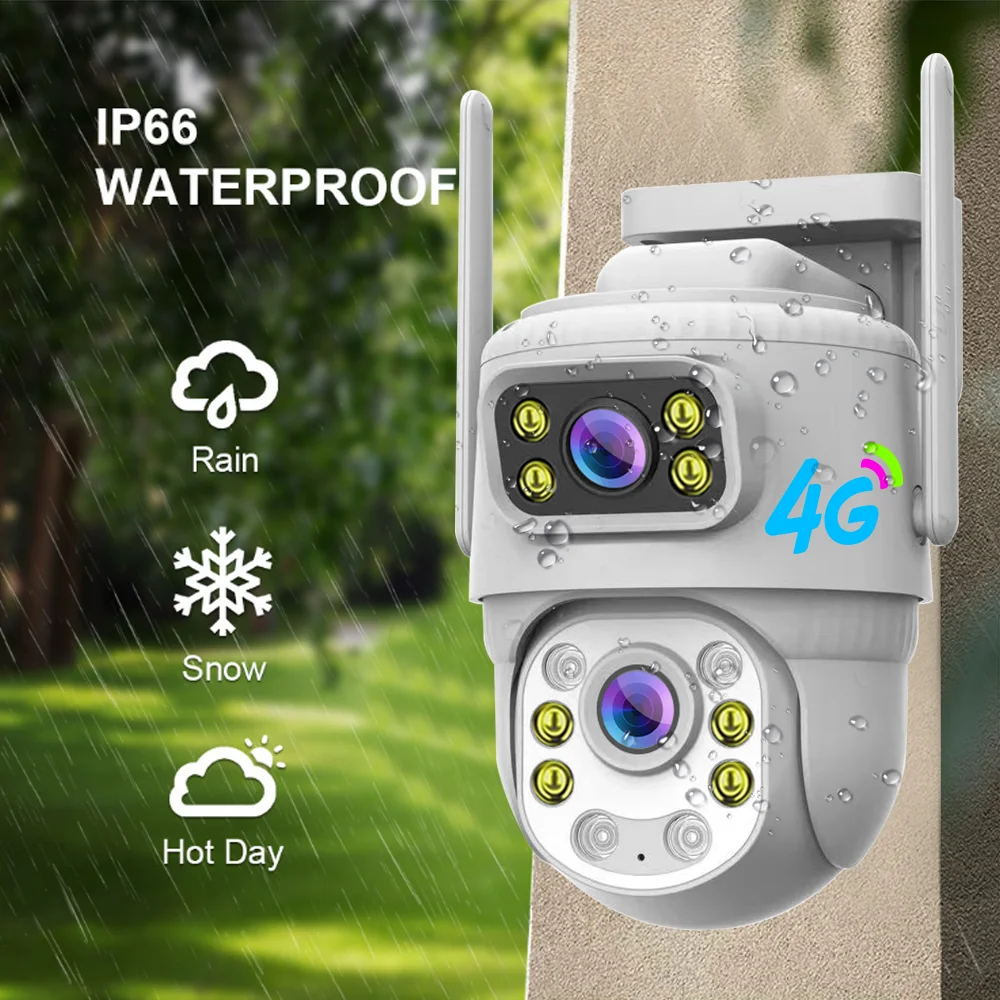 4G Smart AI Human Tracking HD 1080P Waterproof Outdoor Indoor Strong Signal Wifi 4G Sim Card Network PTZ Cctv Security Camera