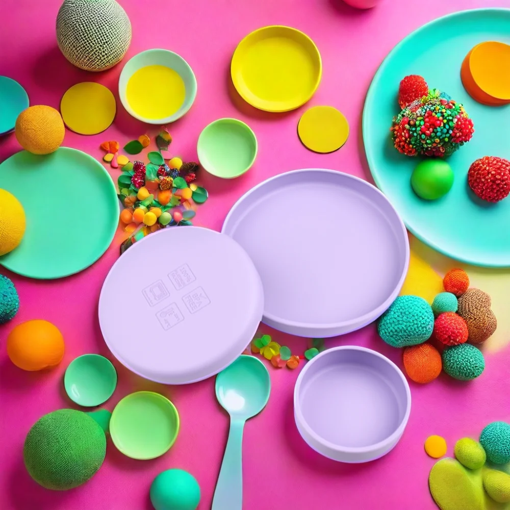 Baby Silicone Plate Kids Bowl Plates Baby Feeding Silicone Bowl Baby Silica Gel Dishes Kids Tableware