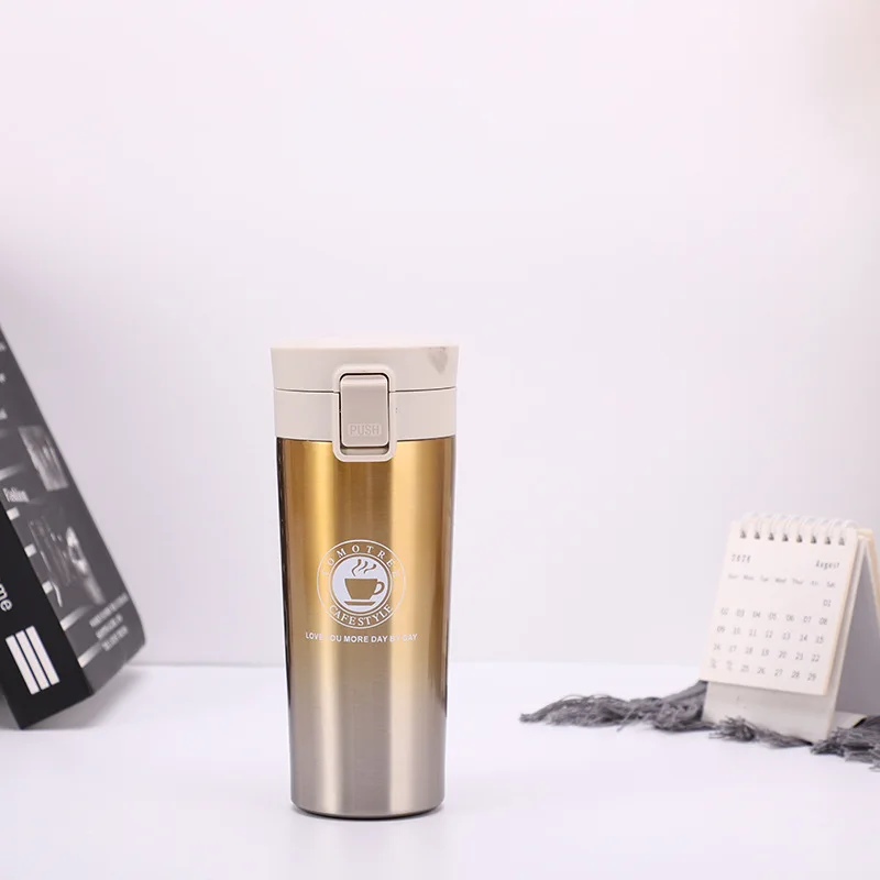 HOT Premium Travel Outdoor Vacuum Flask Coffee Mug Stainless Steel Thermos Tumbler Cups thermo Water Bottle Tea Mug Thermocup