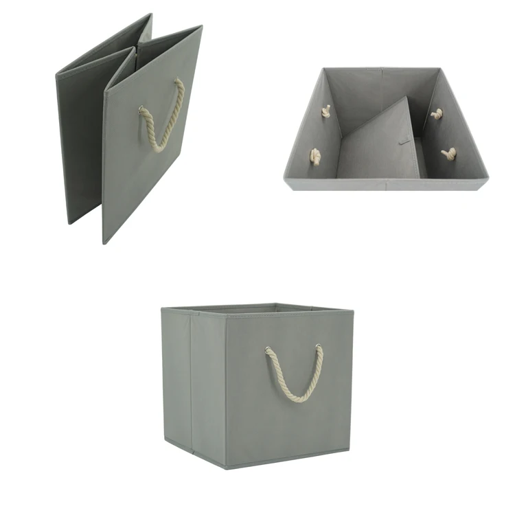 Foldable Fabric Vertical Storage Basket For Clothes Toy Laundry Organizer Storage Felt Storage Basket