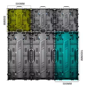 Сценический светодиодный дисплей 500x1000 мм 500x500
