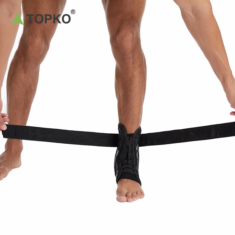 TOPKO Wholesale Custom Ankle Strap Pink Weight Lifting Gym Ankle Straps For Cable Machines