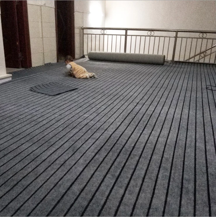 Anti Slip needle punch outdoor  ribbed carpet for chicken living room office shopping mall carpet rolls