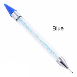 Factory Nail Rhinestones Pick Up Pencil Dual Ended Wax Dotting Pencil 2 head Wax Picker Pencil for Manicure