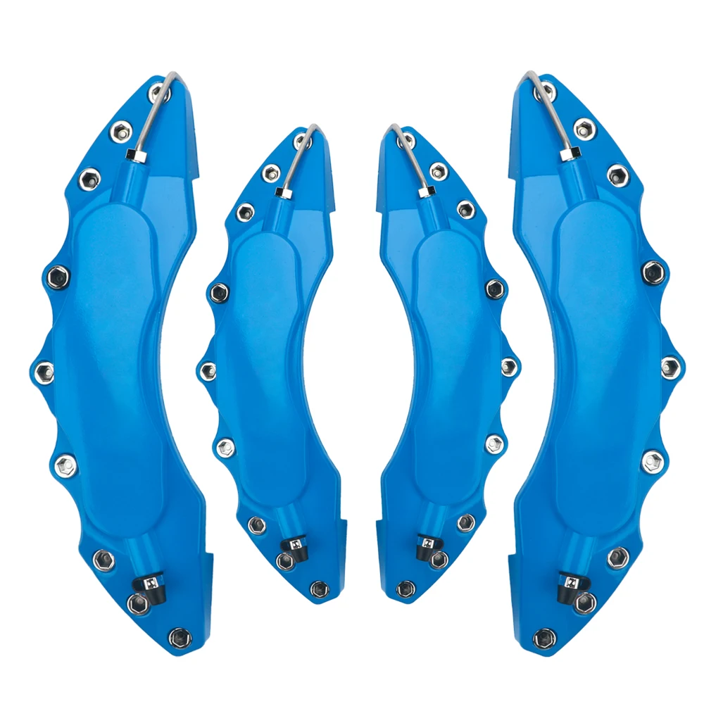 PUERXIN 2Pcs/Set 19/24/27CM Universal Car Caliper Covers Plastic  Front Rear 3D Disc Brake Caliper Cover