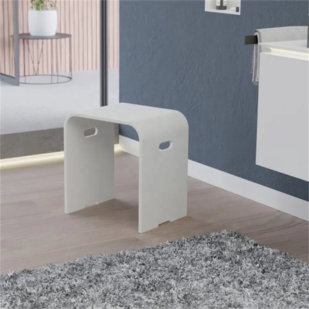 Shower Room Accessory for Bath and Shower Shower Stool Seat Artificial Stone Bathroom Bench