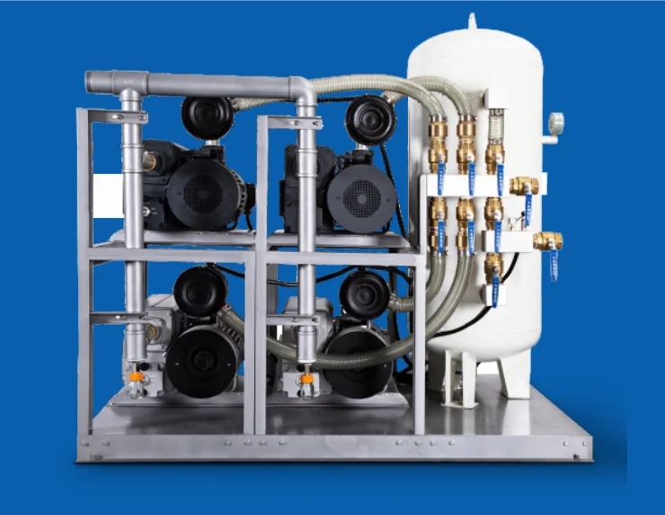 Medical Vacuum Pump Rotary Vane Oil lubricated Vacuum Plant