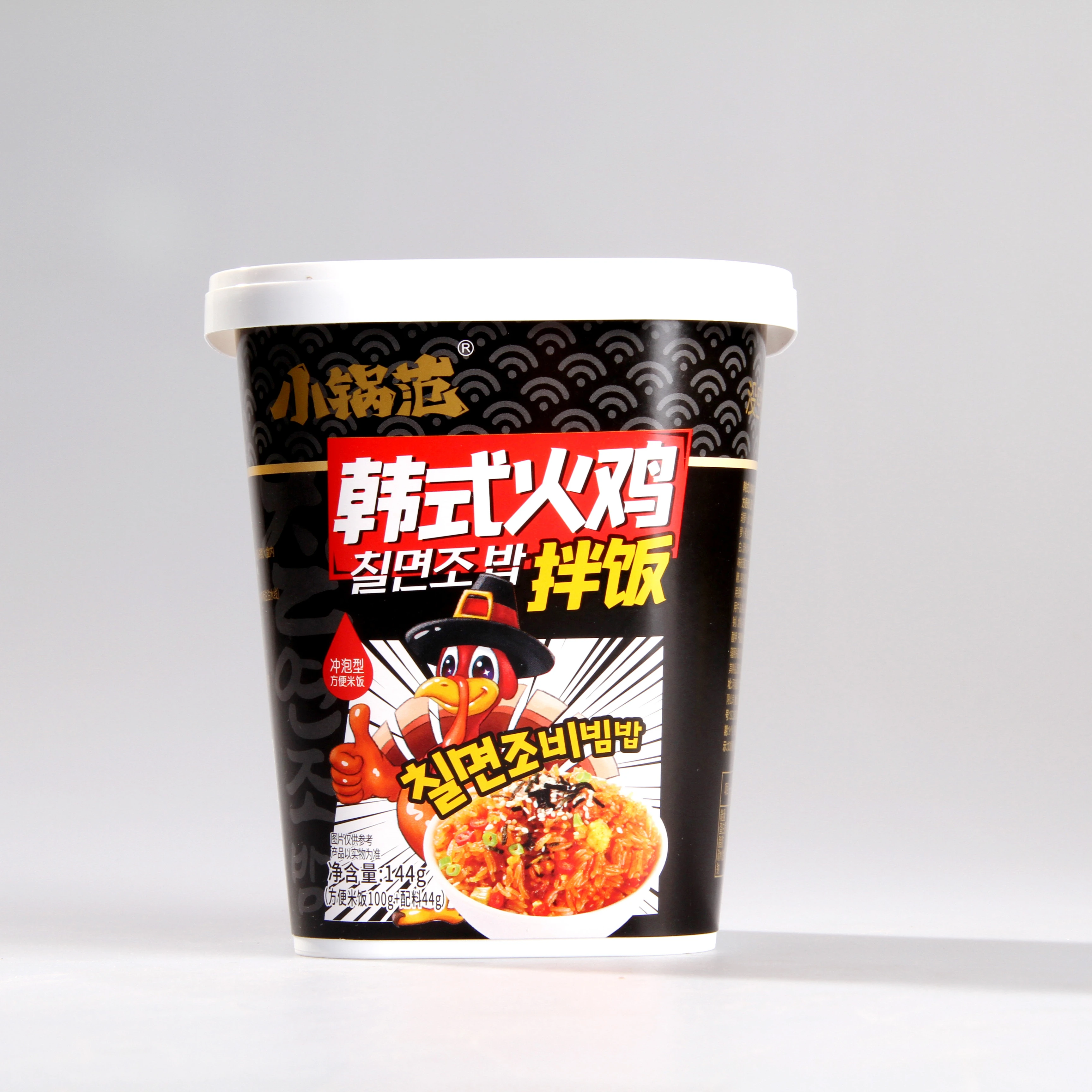 Factory Supply 8 Minutes HOT CHICKEN FLAVOR Instant Rice Halal Food Bibimbap