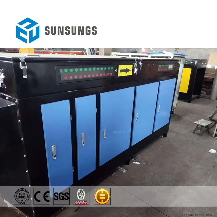 
exhaust gas treatment equipment uv photolysis purification machine 