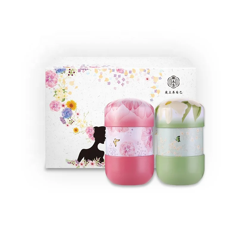 
Chinese tcm instant drink solid beverage herbal tea gift set Rose soothing tea/Puffiness reducing tea 