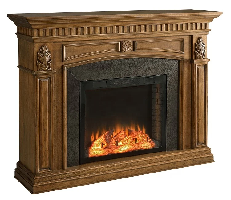 62-inch electric fireplace cabinet is remotely controlled to decorate the electric fireplace