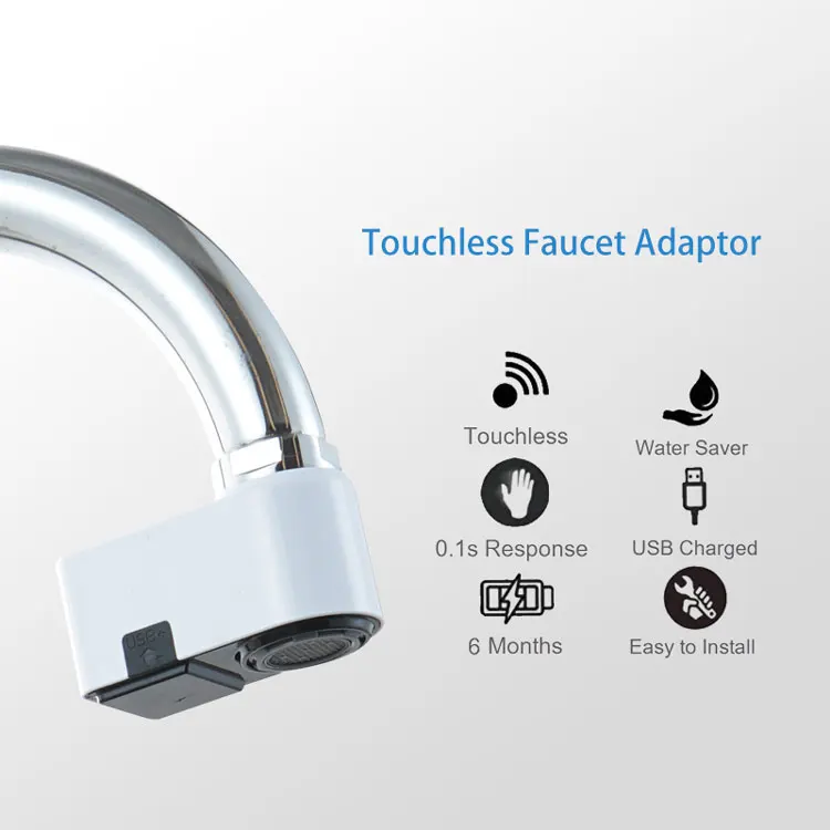 Smart Kitchen Gadgets for Kitchen Sink Faucet Basin Tap Replacement Smart Sensor Water Saving Tap Sprayer Faucet Accessories