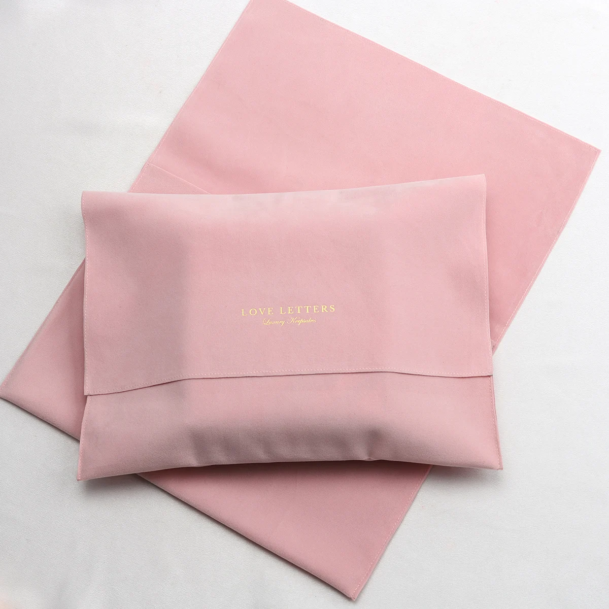 Super Soft Thick Velvet Envelope For Photo Frame Notebooks Custom Velvet Gift Packaging Bag