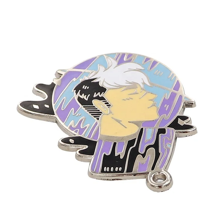 Custom Cartoon shape Cute men Lapel Pin Cool Kwaii Art Excellent Design hard Enamel zinc alloy Gold Metal Badge For Friend Gift