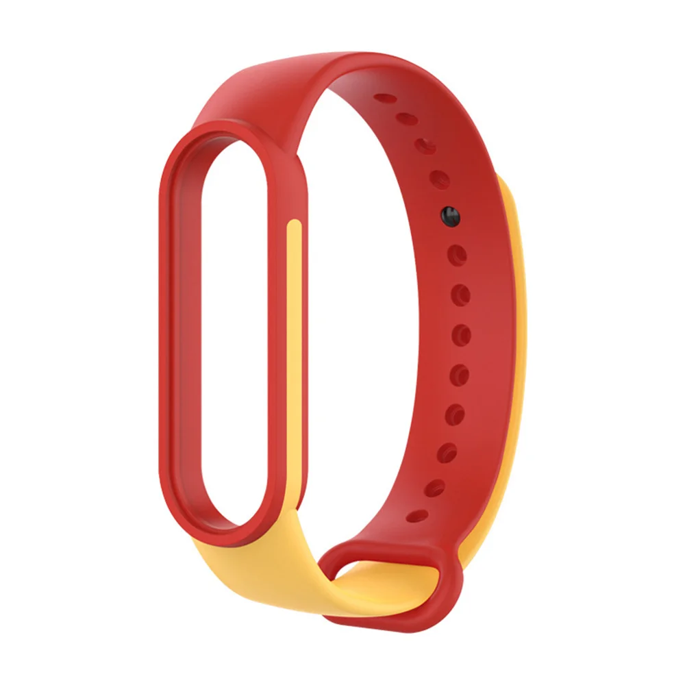  Ремешок Belden для Xiaomi Mi Band 5 6 спортивный мягкий силиконовый сменный двухцветный браслет
