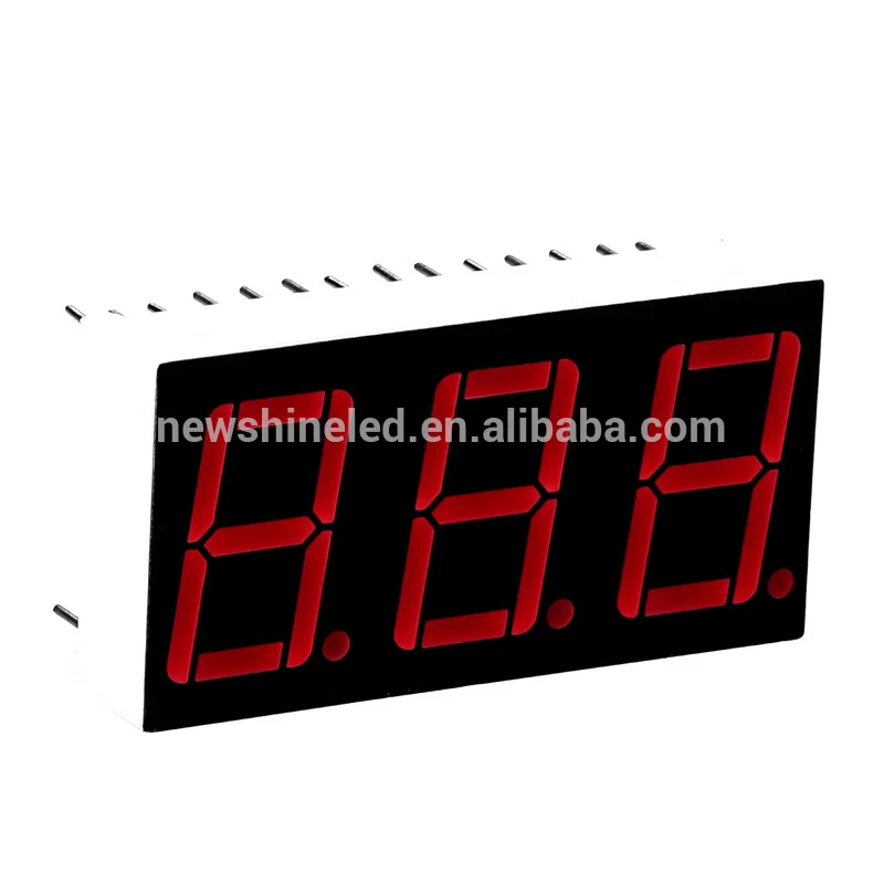 Factory sell red display 7 segment led board 0.40 inch seven segment display triple 3 digits led 7 segment display manufacturers