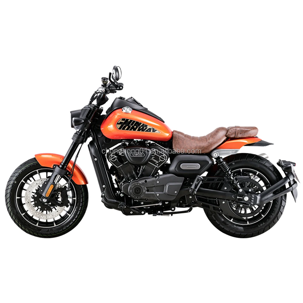 Hot Selling Gasoline Motorcycle Adults Vintage Motorbike 140km/h 400cc Retro Chopper Motorcycle (V-TWINS 4 STROKE Water-Cooling)