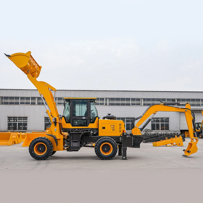 Newest Multifunctional EPA engine  4*4  Backhoe Loader For Sale