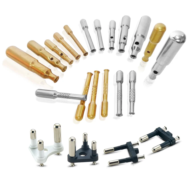 Customized CNC Lathe Turned Turning Brass solid Pin/Terminal hard Pin Standard Manual Pins with Lead-Free