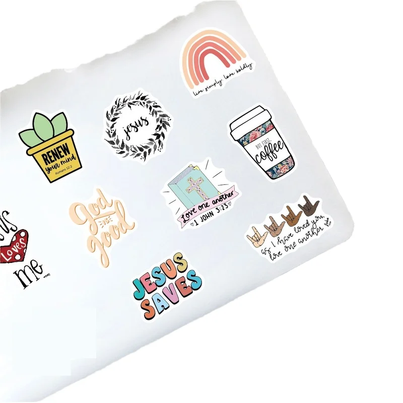 100 Pcs China factory  custom waterproof printing logo packaging gloss vinyl holographic custom die cut sticker