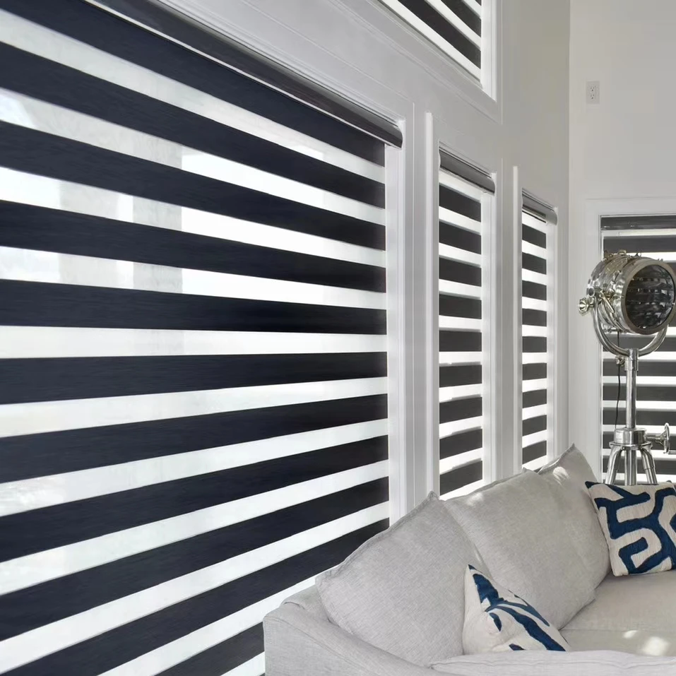 2 года гарантии прочные полузатемняющие жалюзи-полосатые