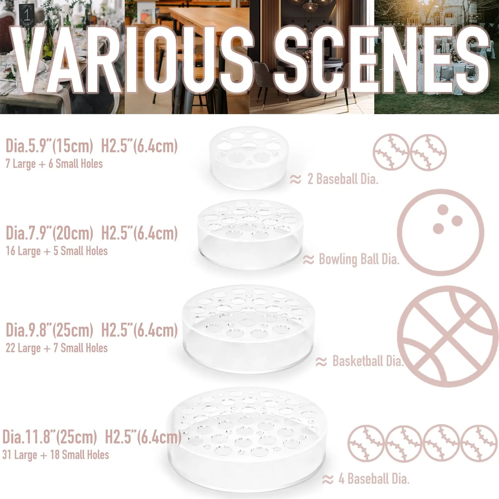 Factory wholesale Transparent Home decor Cylinder Floral Centerpiece Acrylic plant pots Flower Vase for home decoration items