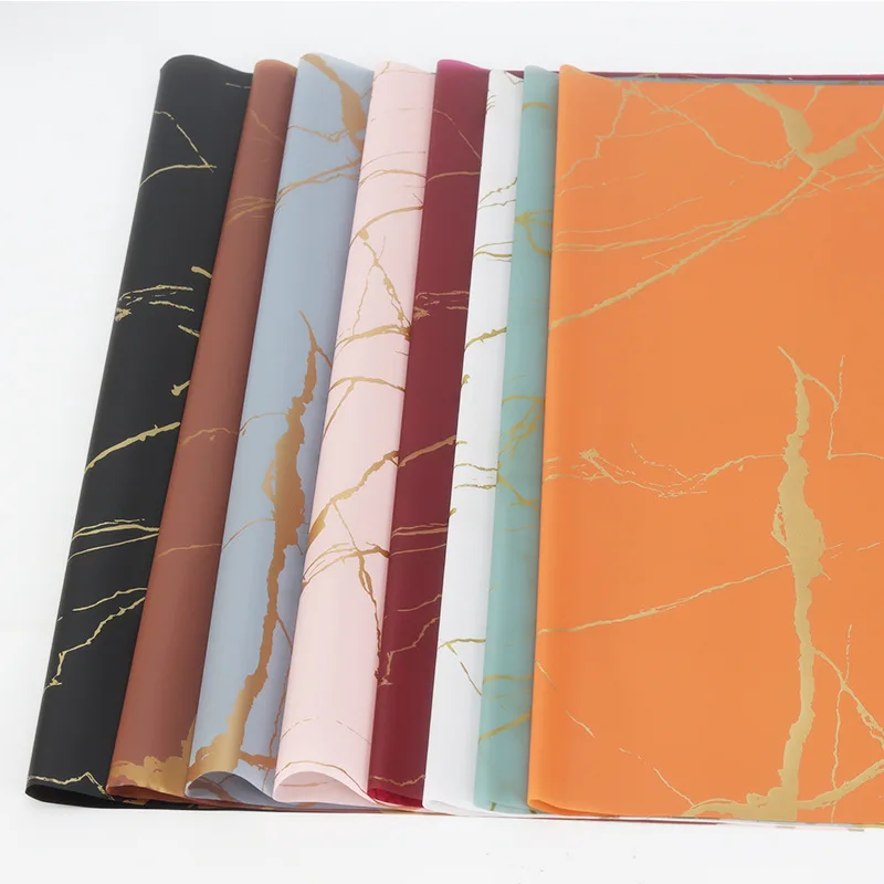 Custom Luxury Waterproof Korean Flower Wrapping Paper Roll Rose Bouquet Wrapping Paper