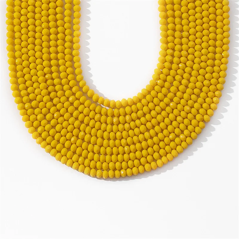 AAA Grade 6mm Faceted Rondelle Beads Natural Stone and Crystal for Jewelry Making Wholesale by Strand DIY Chinese Crystal Beads