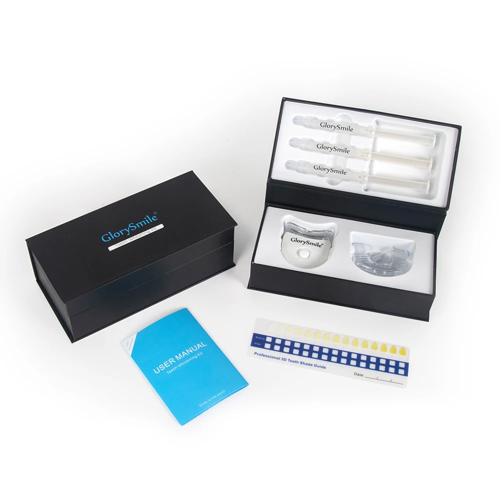 Professional Glorysmile Dental Teeth Whitening led Kit Home Teeth Bleaching Device Private Label Whitening Teeth Kit