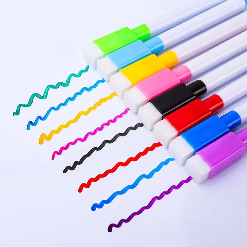 Dry Erase Marker Muti-color dry erase white board marker pen set with or without magnet with eraser for white board