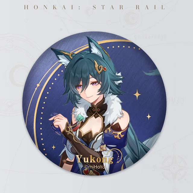 Hot Selling Honkai Star Rail Cartoon Character Badge Durable Badges Plated Anime Medal Collection Wholesale