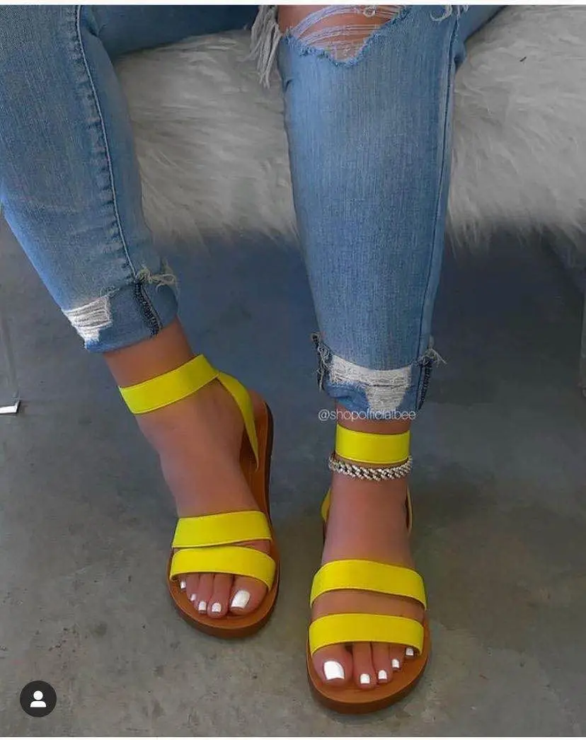 New Pvc Nice Girl Plastic Jelly Shoes  Flat Woman Summer Sandal Slipper