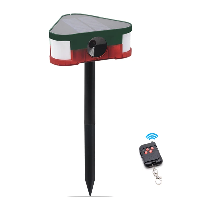 Solar Animals Pest Rat Flashing Alarm Security Siren Squirrel Raccoon Snake Mole Warning Motion Detection Repeller for Farm