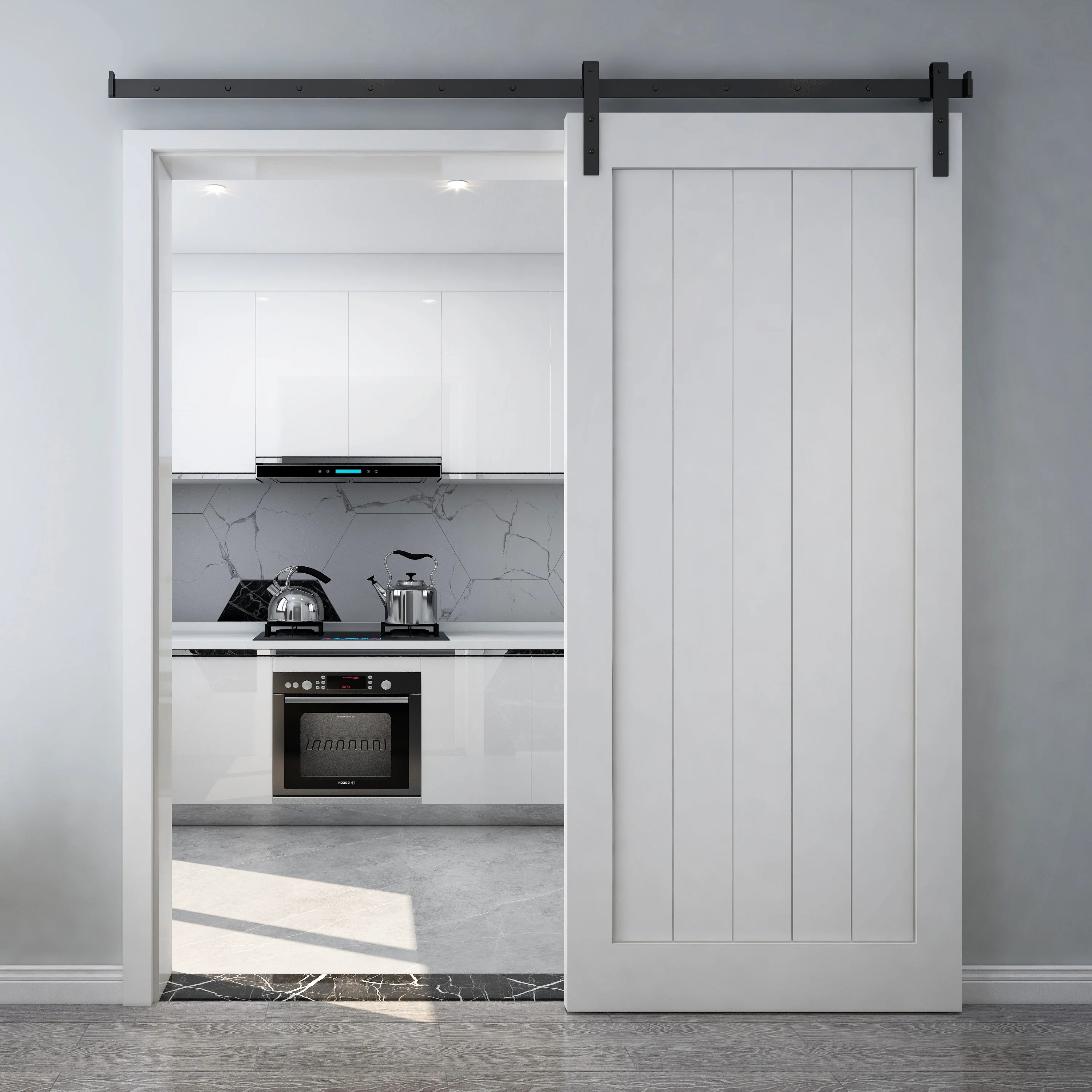 Modern Wood Sliding Doors House Office Villa Interior Room Wooden Barn Door Design