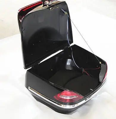 VIP Motorcycle Trunk Tour Pack Tail Box W/ Signal Light For Harley Davidson