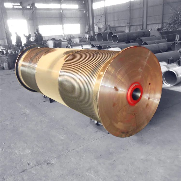 Material Handling Machined Steel Crane Drum Gantry Crane Electric Motor Drum