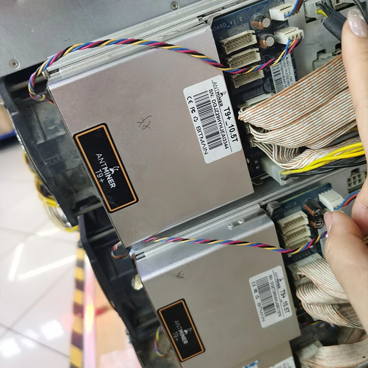 
Used second hand SHA-256 algorithm Bitcoin bitmain asic antminer T9 10.5T 11.5T btc mining hardware machine with psu 