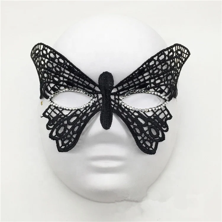 
2021 Luxury Fashion Design Masquerade Party Anime Carnival Mask Diamond lace mask 