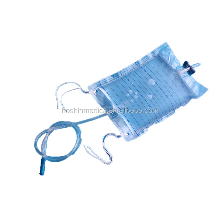 T-cross valve urine collector drainage urinary bag
