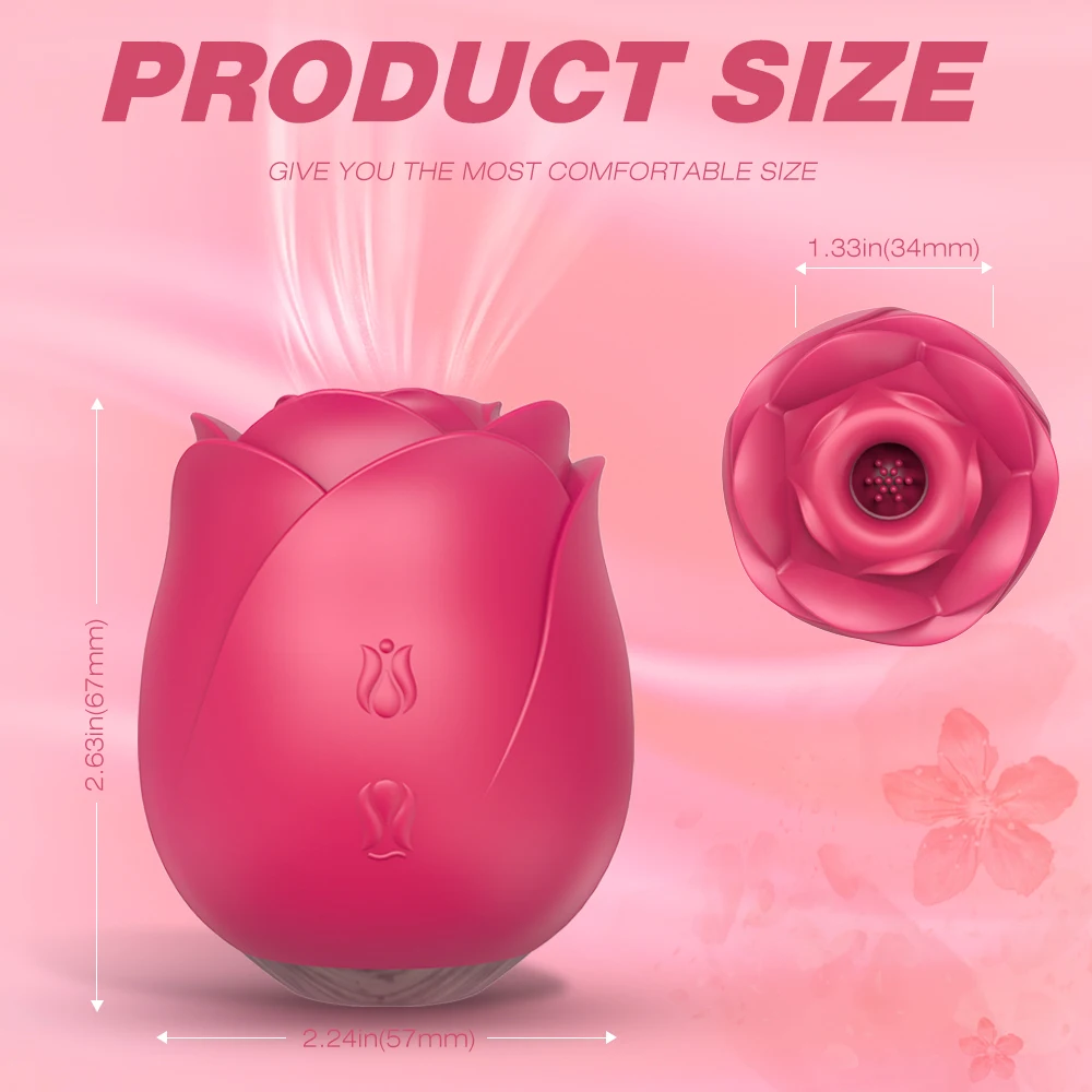 S-HANDE juguete sexual  Wholesale nipple clitoral sucking tongue vibrator rose sex toys flower vibrating vibrador rosa for women