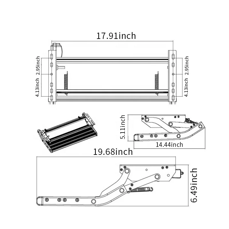TYTXRV Caravan Accessories RV Camper Steps Double Drop Down Step High Strength Aluminum Alloy Manual Pull Out Folding Ladders