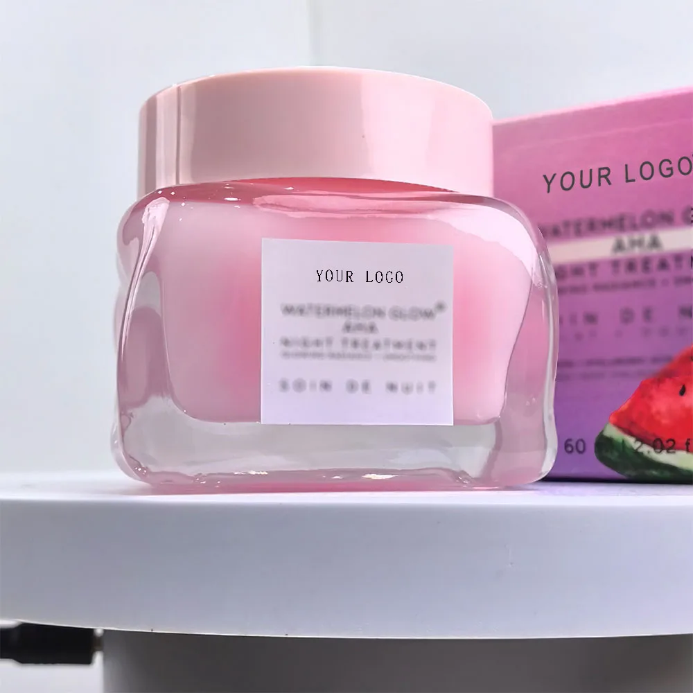 Wholesale Watermelon Glow Sleeping Cream Anti-Aging Overnight Face Cream w/ AHA Hydrating Cream(60ml)