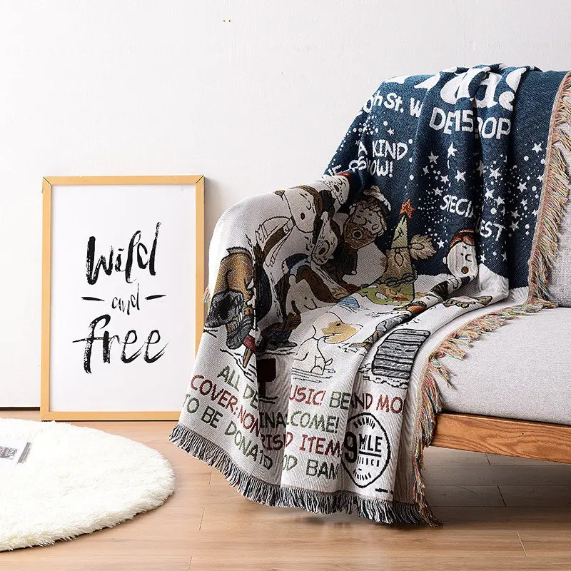Горячая Распродажа дизайнерское одеяло для дивана теплое и пылезащитное одеяло для дивана для домашнего использования