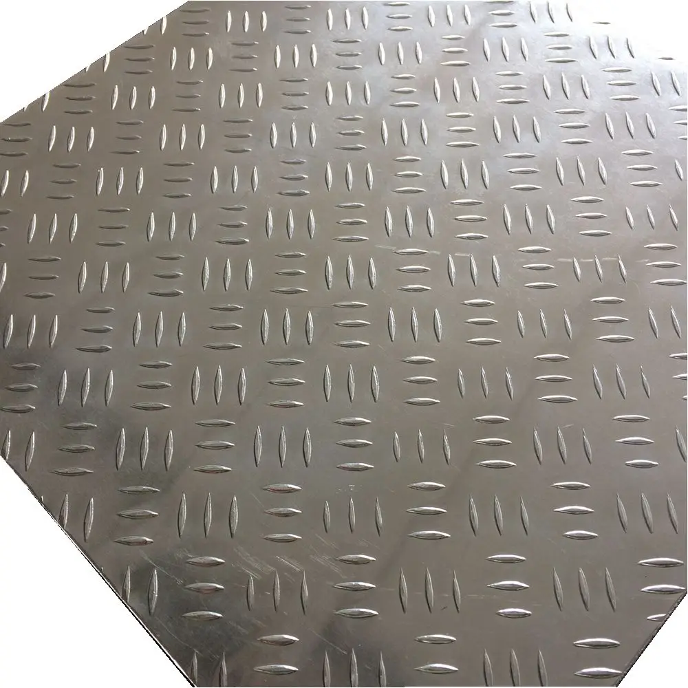 1060 H14 Aluminum tread plate 1m*2m for bus