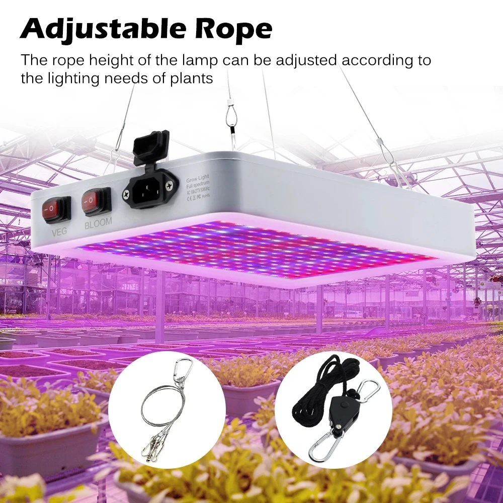 King LED Grow Light 2000W 3000W Waterproof Phytolamp Full Spectrum Indoor Veg Bloom Plant Growing Lamps