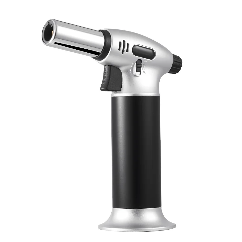 Wildcamp Kitchen Torch Lighter Cooking Refillable Torch with Adjustable Flame and Safety Lock