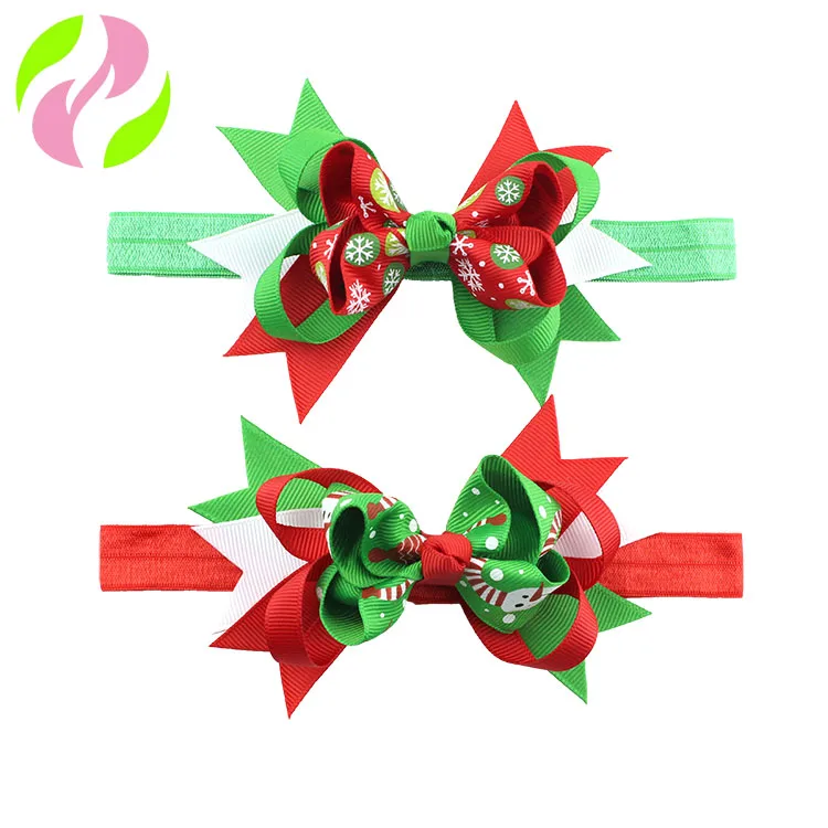 
 Рекламная модная Рождественская декоративная лента для волос с рисунком из мультфильма для детей на Рождество  